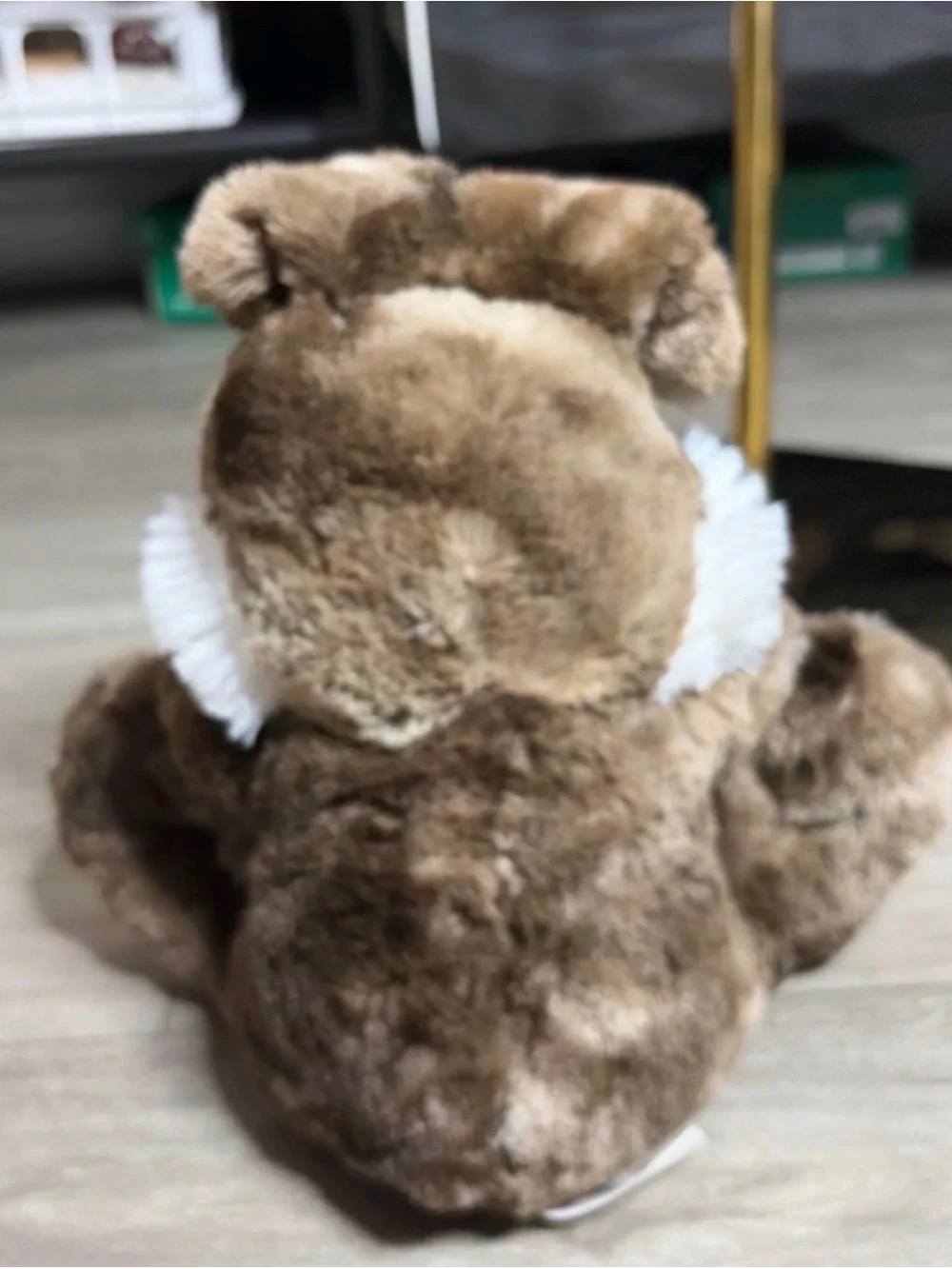 Scented Plush Brown Bunny with Pastel Bow - Soft Stuffed Animal for Kids
